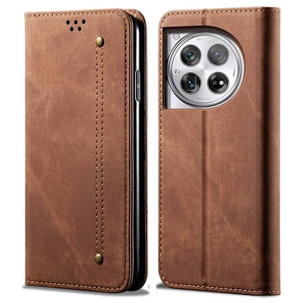 Jeans OnePlus 12 fodral - Kaffe Brun