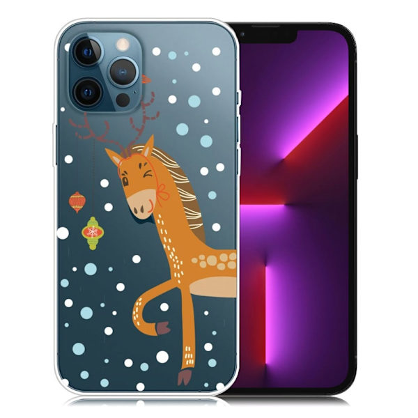 Julfodral till iPhone 13 Pro - Hjort multifärg