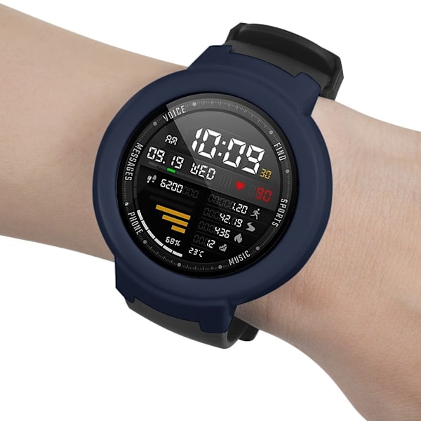 Huami Amazfit Verge / Verge Lite Hard Frame Protective Bumper Shell Case - Midnattsblå Blå