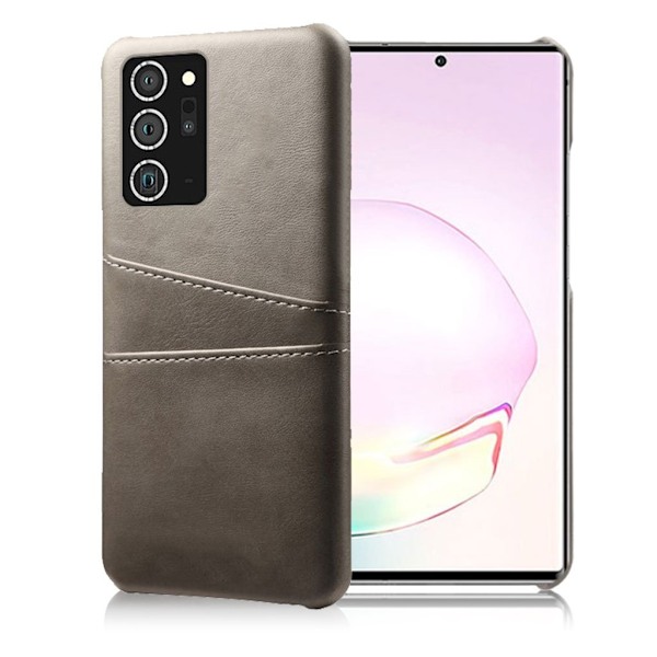 Samsung Galaxy Note 20 skal med korthållare - Silver/Grå Silvergrå