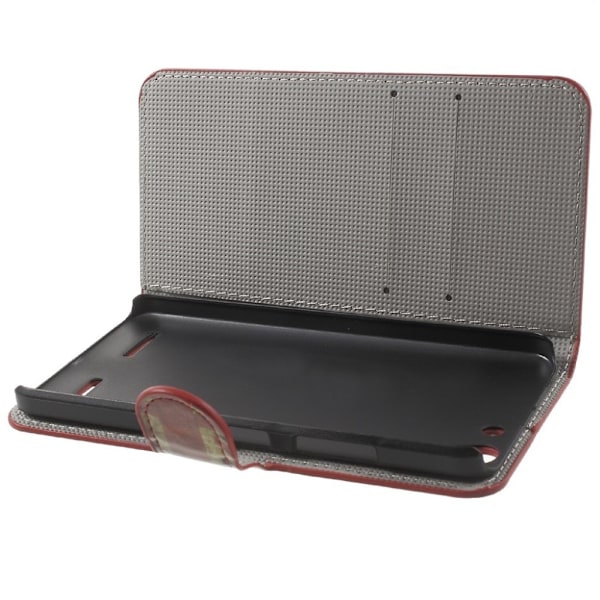 Holberg læder-etui med kortslidse til Lenovo K5 - Gammeldags britisk flag Multicolor