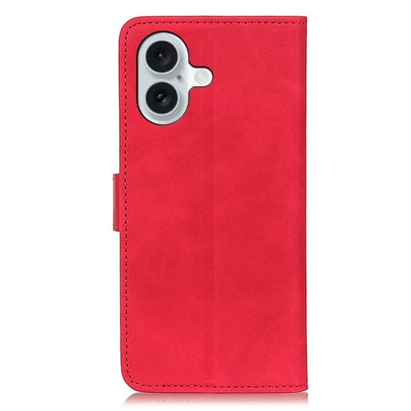 KHAZNEH läder iPhone 16 fodral - Röd Röd