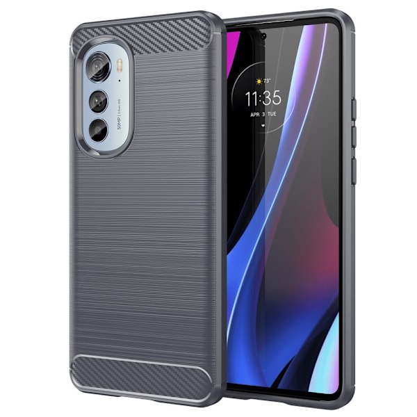 Carbon Flex Motorola Moto Edge 2022 skal - Silver/Grå Silvergrå