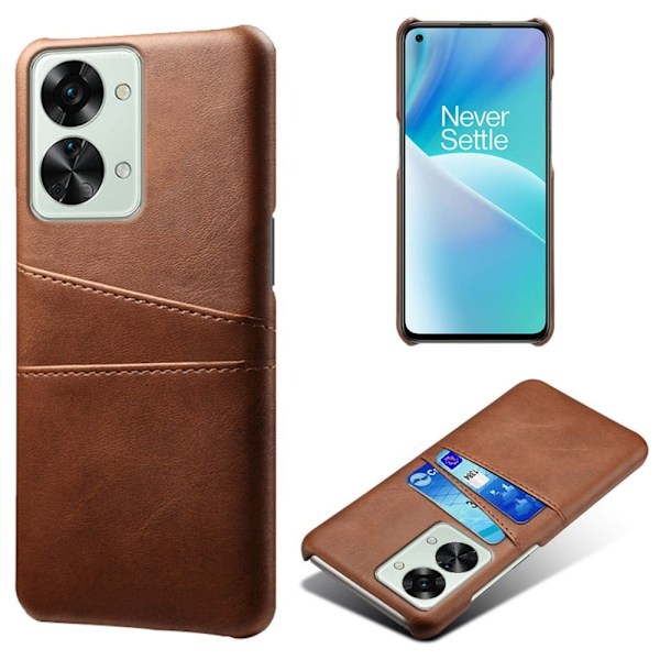 Dual Card OnePlus Nord 2T cover - Brun Brown