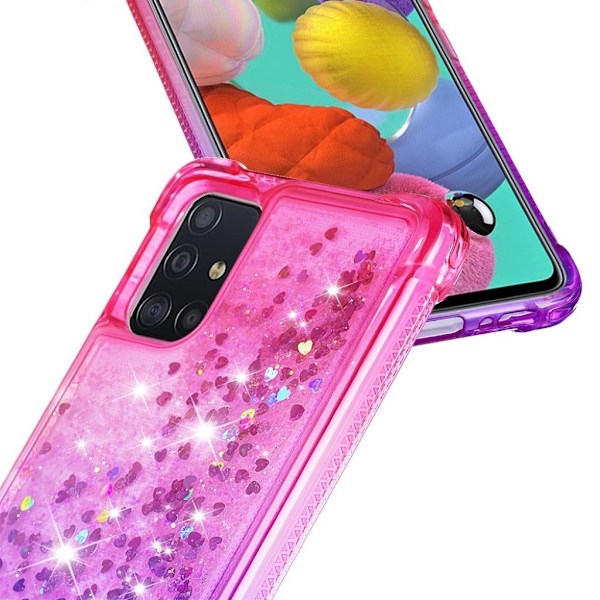 Princess Samsung Galaxy A51 deksel - Rose / Lilla Multicolor