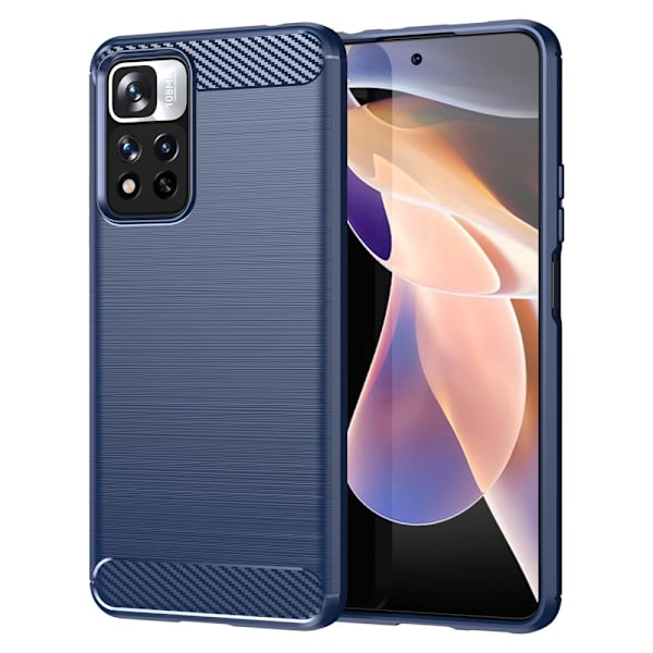 Carbon Flex Suojakotelo Xiaomi Redmi Note 11 Pro Plus / 11 Pro - Sininen Blue