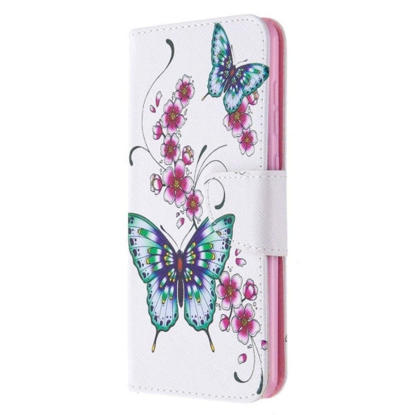 Wonderland Samsung Galaxy A31 kotelot - Väri kukka ja perhosia Multicolor