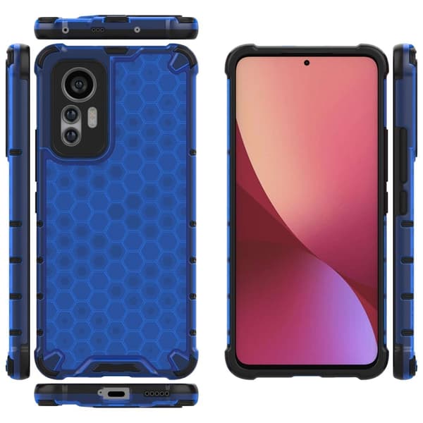 Bofink Honeycomb Xiaomi 12 Lite skal - Blå Blå
