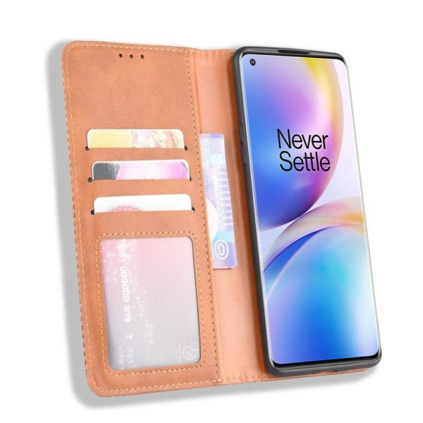 Bofink Vintage läder OnePlus 8 Pro fodral - Brun Brun