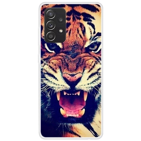 Deco Samsung Galaxy A33 5G deksel - Tiger Multicolor