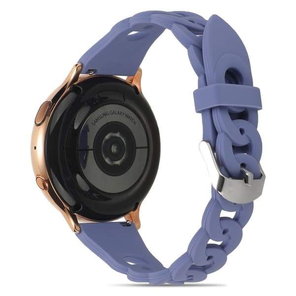 Cirkelformet silikoneurrem Samsung Galaxy Watch 5 / 5 Pro / 4 - Lyselilla Purple