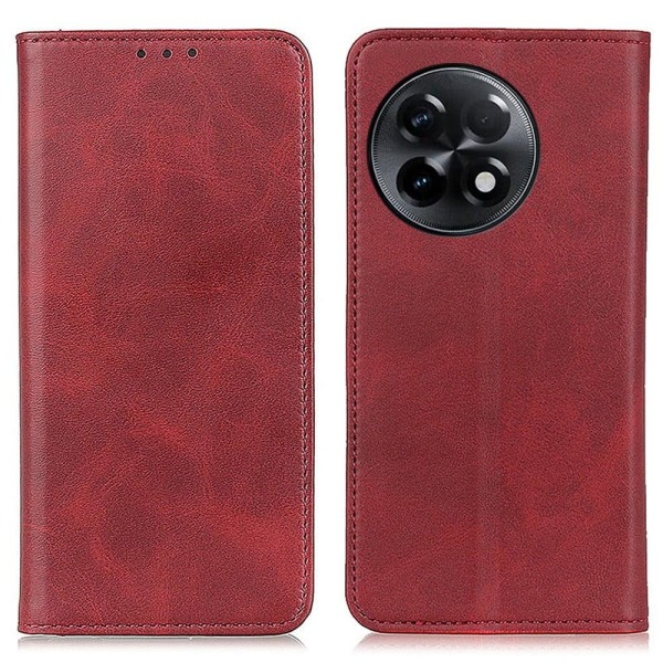 Äkta läder OnePlus 11R / OnePlus Ace 2 fodral - Röd Röd