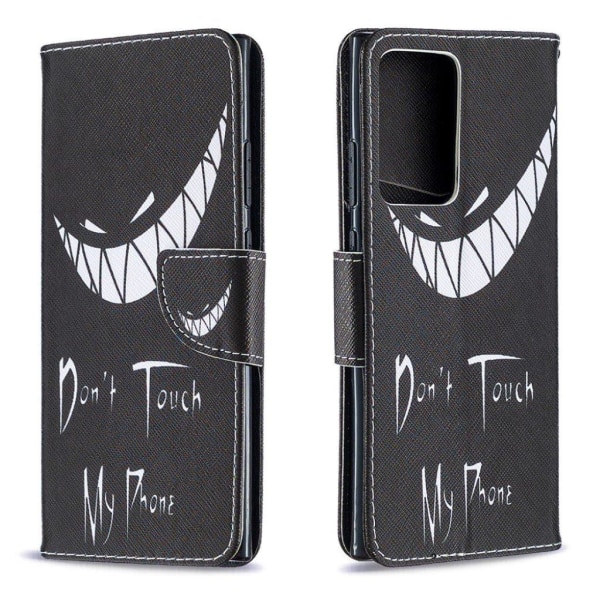 Wonderland Samsung Galaxy Note 20 Ultra Flip Etui - Dont Touch My Phone Transparent