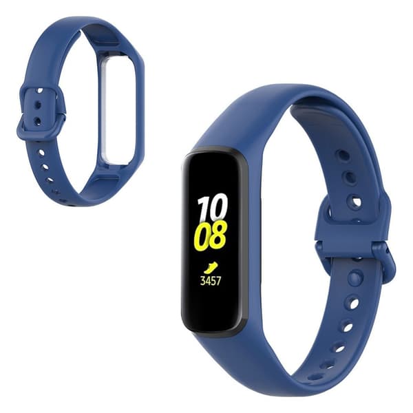 Samsung Gear Fit2 silikon frame - mörkblå Blå