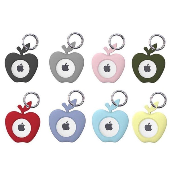 AirTags cute fruit shape silicone cover - Army Green Grön