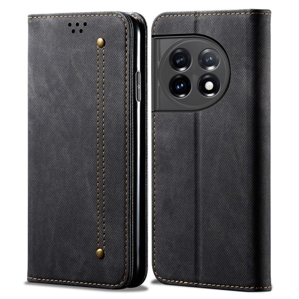 Jeans OnePlus 11 Flip Fodral - Svart Svart