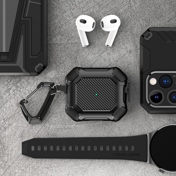 AirPods 3 fodral i kolfiber - Grå Silvergrå
