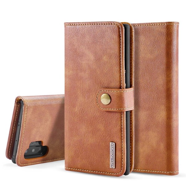 DG.MING Samsung Galaxy Note 10 Pro 2-in-1 Wallet etui - Brun Brown