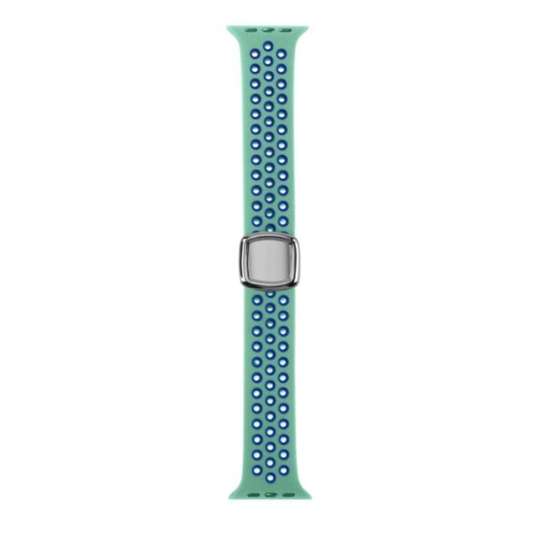 Apple Watch 42mm - 44mm dual tone i multi-hole silikone urrem - Green