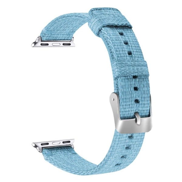 Apple Watch (41mm) simple nylon watch strap - Blue Blå