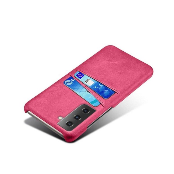 Dual Card Etui Samsung Galaxy S21 - Rose Pink