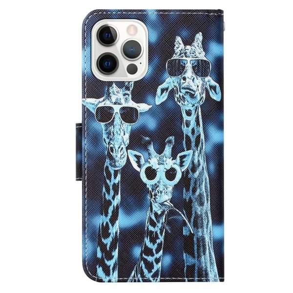 Wonderland iPhone 14 Pro Max Läppäkotelo - Giraffe Blue