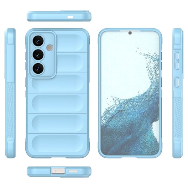 Blødt grebsformet Samsung Galaxy S24 Plus cover - Blå Blue