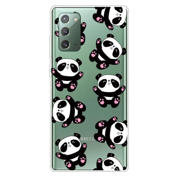 Deco Samsung Galaxy Note 20 kotelot - Söpö Panda White