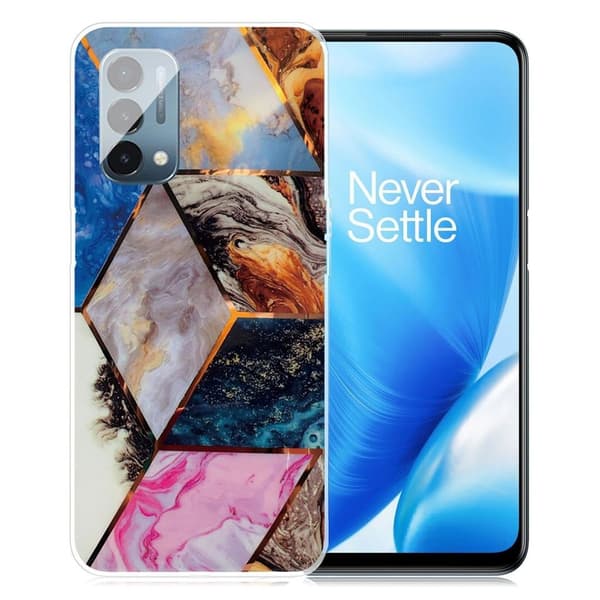 Marble design OnePlus Nord N200 5G cover - Levende Marmor Diamant Multicolor