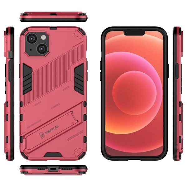 Shockproof Hybrid Deksel med A Modern Touch til iPhone 14 Plus - Rose Pink