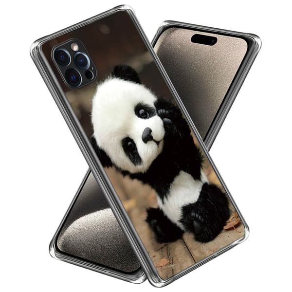 Deco iPhone 16 Pro deksel - Panda Brown