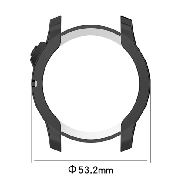 Garmin Fenix 7X cover til galvanisering - Sort Black