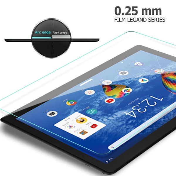 Lenovo Tab M10 arc edge 9H tempered glass screen protector Transparent