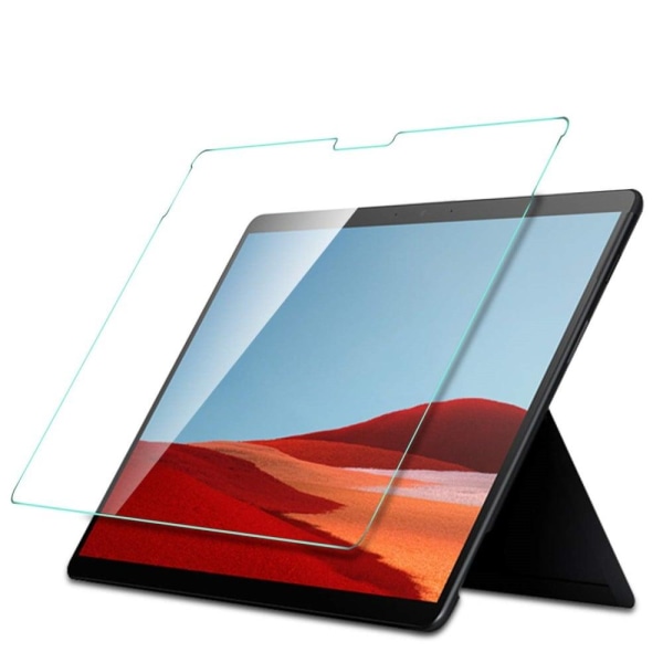 Microsoft Surface Pro X skærmbeskyttelse af hærdet glas Transparent