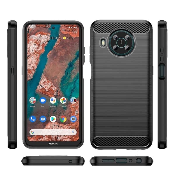 Carbon Flex Etui Nokia X100 - Sort Black