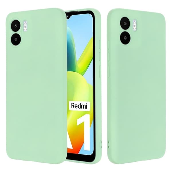Matt flytende silikondeksel for Xiaomi Redmi A1 - Grønn Green