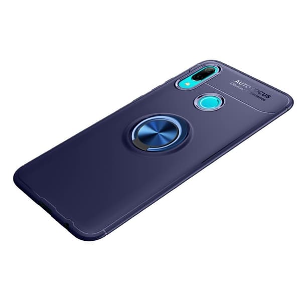 Huawei P Smart 2019 Kickstand Etui Med Metallring - Blå Blue