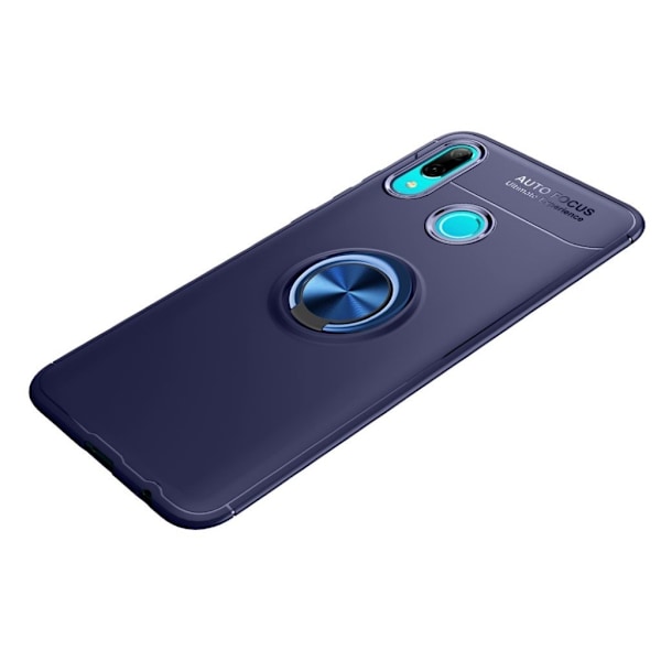 Huawei P Smart 2019 takatuki suojakotelo metalli rengaspidike - Sininen Blue