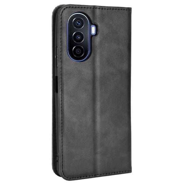 Bofink Vintage Huawei Nova Y70 Plus nahkakotelo - Musta Black