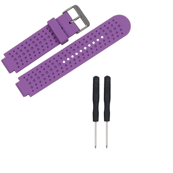 Garmin Forerunner 25 Miesten Vaihdettava Silikooni Kellon Ranneke - Violetti Purple