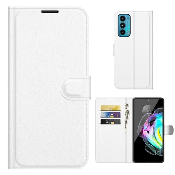Classic Motorola Edge 20 Flip Etui - Hvid White