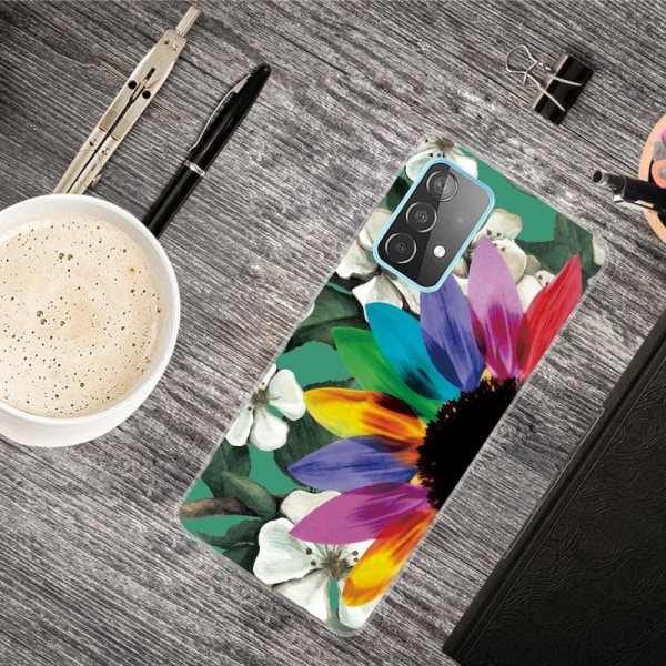 Deco Samsung Galaxy A73 Suojakotelo - Värikäs Flower Multicolor