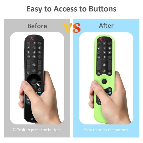 LG Magic Remote 2021 MR21 silikonisuojus - Valoisa Vihreä Green