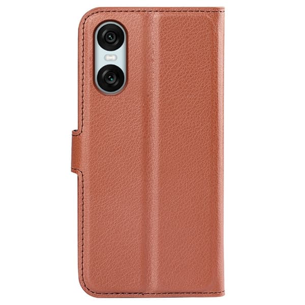 Classic Sony Xperia 10 VI flip kuoret - Ruskea Brown