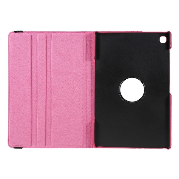 Vikbart fodral med Lichi-textur för Samsung Galaxy Tab S6 Lite - Ros Rosa