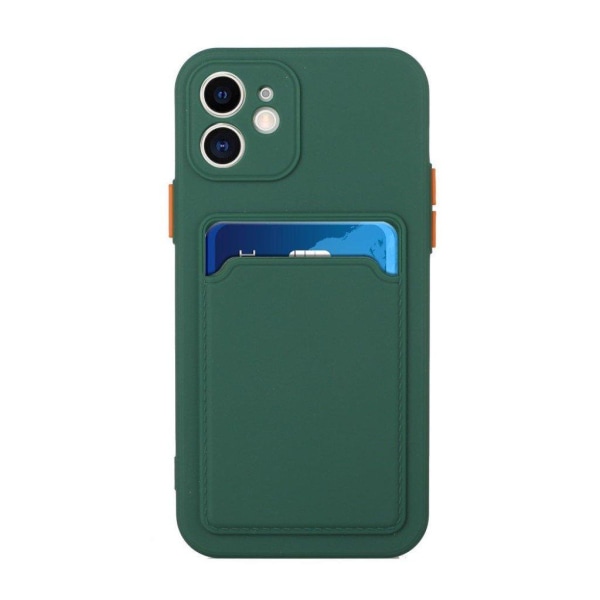 iPhone 12 skal med korthållare - Grön Grön