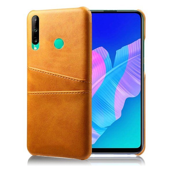 Huawei P40 Lite E skal med korthållare - Brun Brun