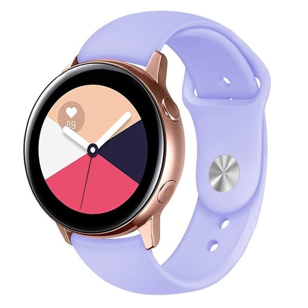 silikone rem til Samsung and Garmin rem - lyselilla Purple