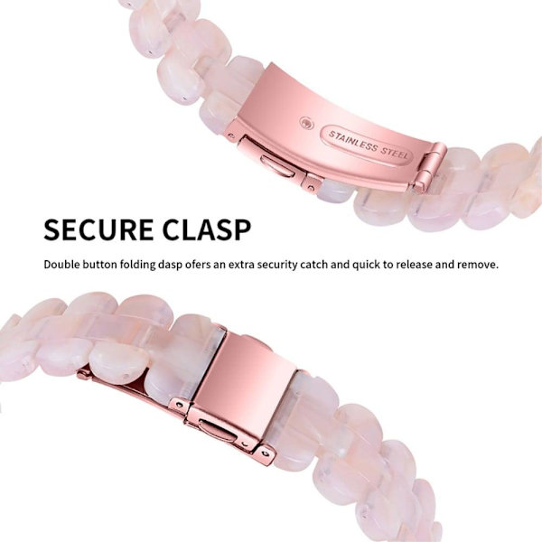 Fitbit Luxe urrem i resin-stil - Lyserød Pink