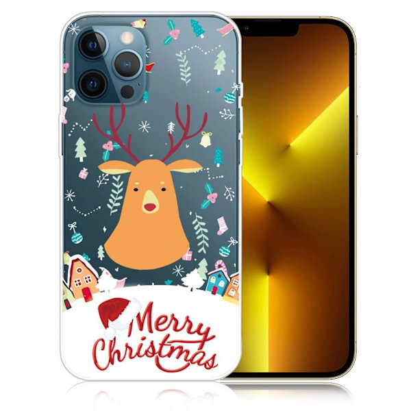 Juleveske til iPhone 13 Pro Max - Julehjort Multicolor